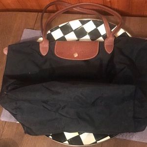 Large black Longchamp Tote